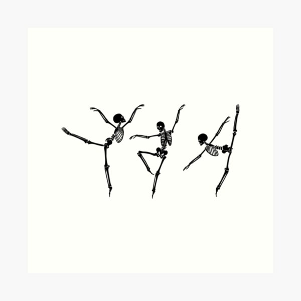 Skeleton Dance Wall Art for Sale | Redbubble