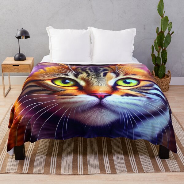 Item preview, Cat on fire- Modern digital art designed and sold by Ai-michiart.