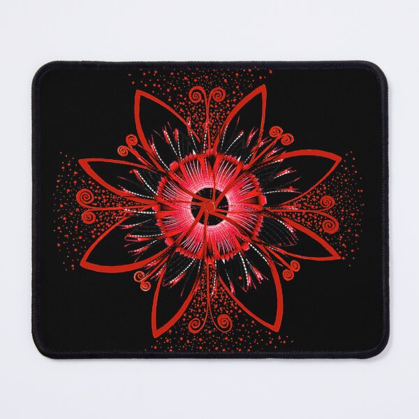 Item preview, Passion Flower Red Doodle Art designed and sold by SamiArtStyle.