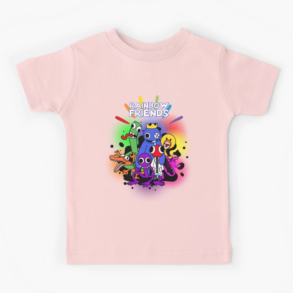 Camisa Camiseta Rainbow Friends Roblox Rosa