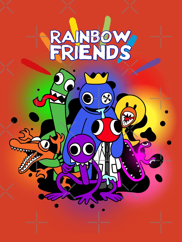 Orange Running Behind the Player Rainbow Friends Roblox Coloring