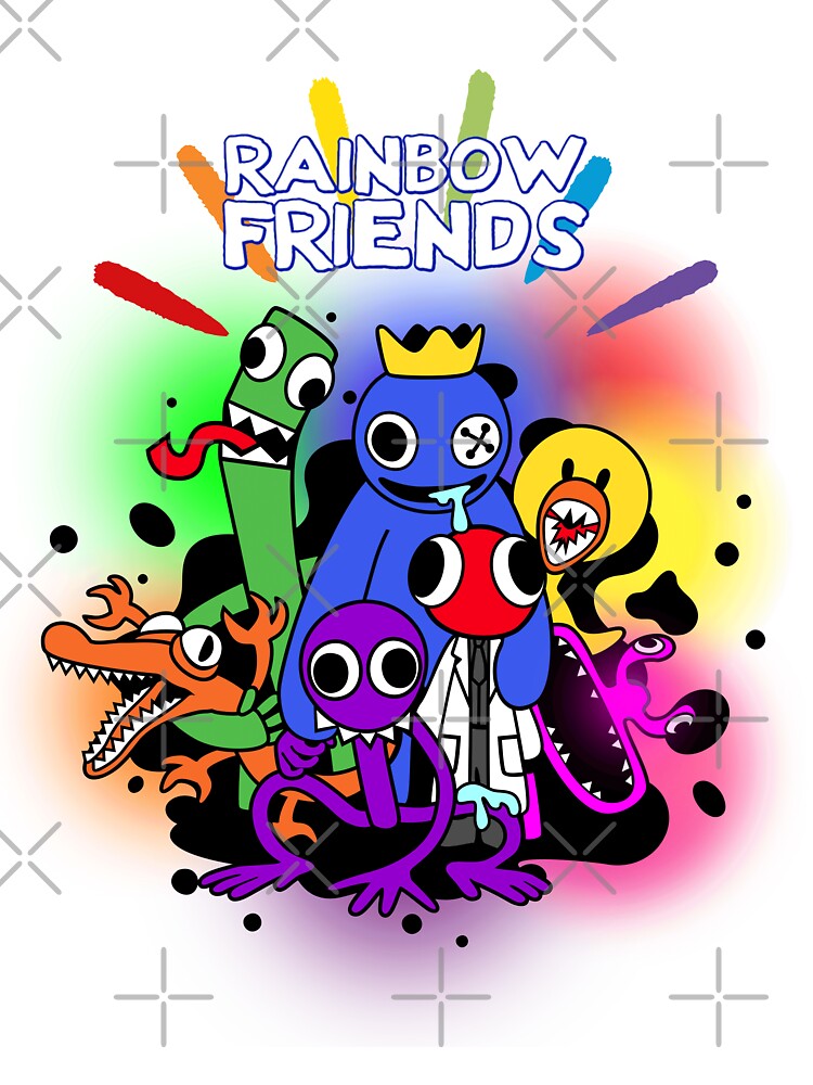 Running Blue Rainbow Friend  Poster for Sale by TheBullishRhino