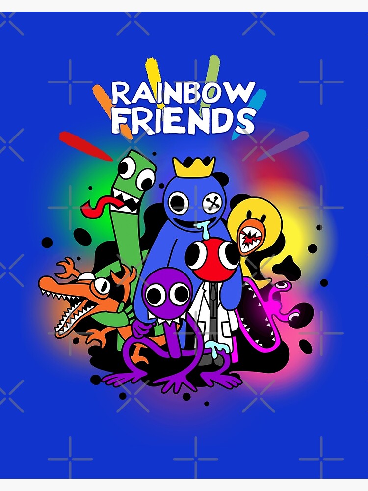 Rainbow Friends Hug it Out Colors Art Board Print for Sale by  TheBullishRhino