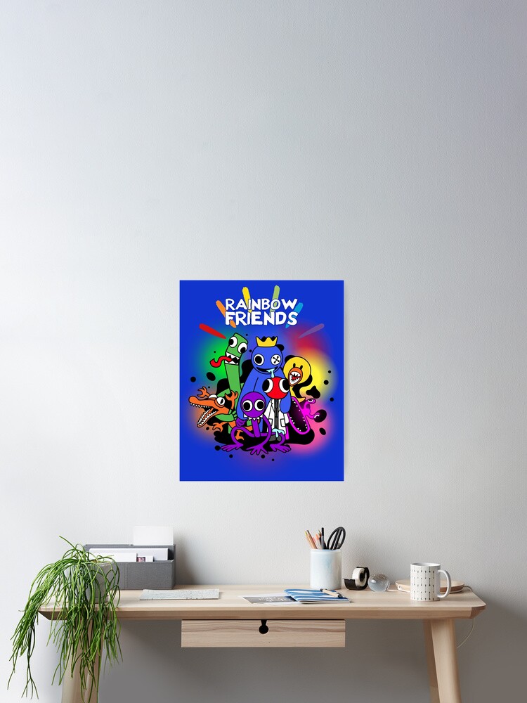 Rainbow Friends Hug it Out Colors Art Board Print for Sale by  TheBullishRhino