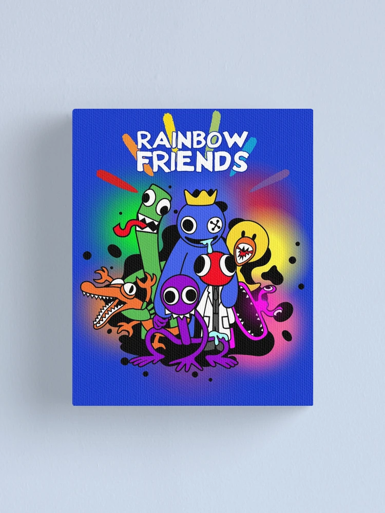 Rainbow Friends Blue (Friendly) Canvas Print for Sale by
