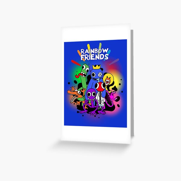 Rainbow Friends Hug it Out | Greeting Card