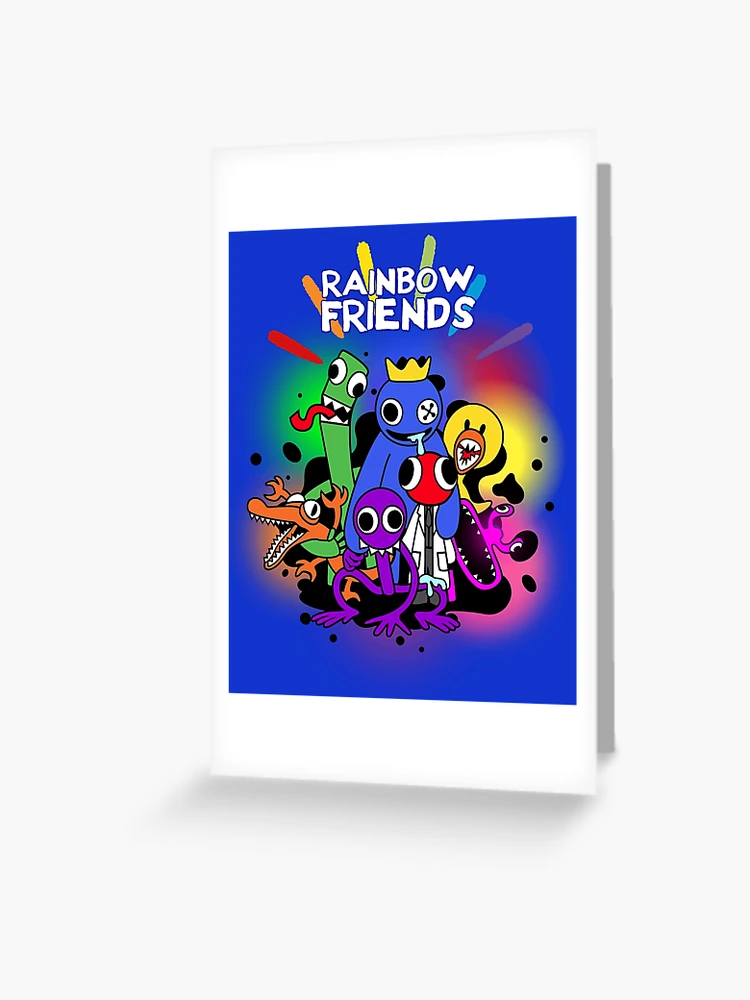 Rainbow friends cute blue baby Greeting Card for Sale by Color