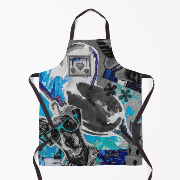 Item preview, Flamingo Dog Vibes (Blue) designed and sold by Sarah Kurdila.