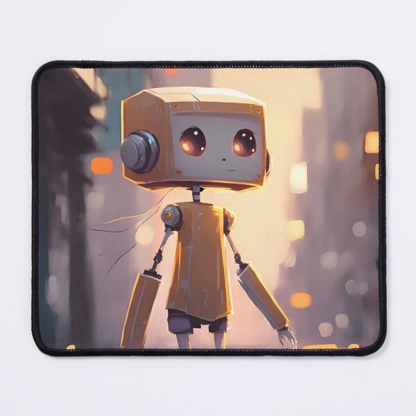 Item preview, A Joyful Jaunt: A Lovely and Cute Robot with a Little Nose and Wiry Arms designed and sold by Digital-Dreamer.