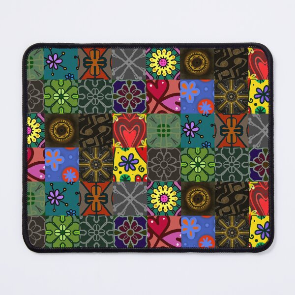 Item preview, Hippie Vibe Collage Abstract Patchwork pattern Illustration. designed and sold by rahmangm.