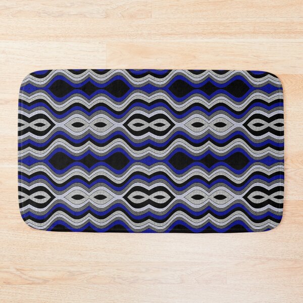 Item preview, Blue-Gray Waves Art Deco Vibe designed and sold by ceemoon.