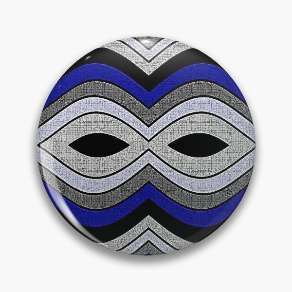 Item preview, Blue-Gray Waves Art Deco Vibe designed and sold by ceemoon.