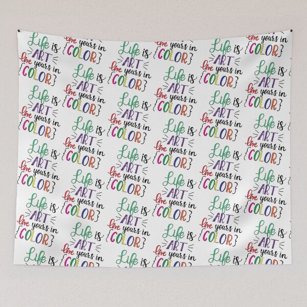 Item preview, Life is ART live yours in COLOR designed and sold by AmazingArtMandi.