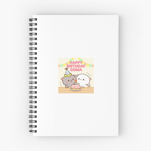 Item preview, Happy Birthday peach and goma designed and sold by pmprpmpr.