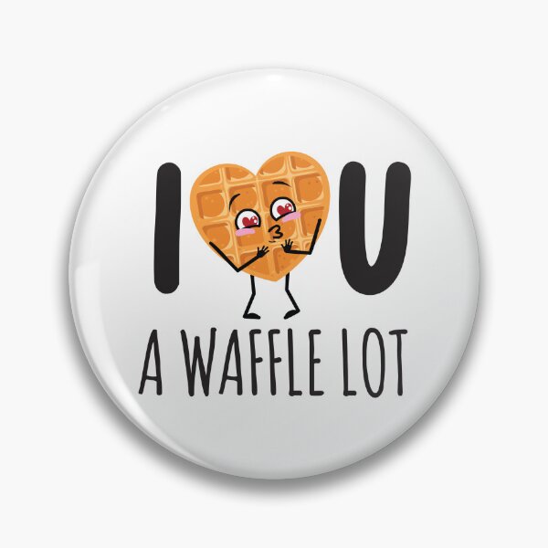 Item preview, I Love You A Waffle Lot Cute Kawaii designed and sold by noteythings.