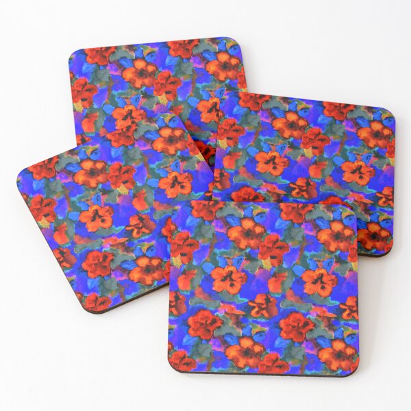 Item preview, abstract ink flowers designed and sold by Alessandro Remo Mazzoni Remotextiles.