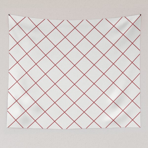 Item preview, sloping grid, brick red and white designed and sold by AK-minimalist.
