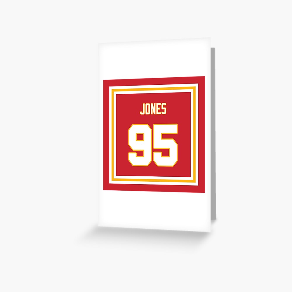 Chris Jones Home Jersey Sticker for Sale by designsheaven