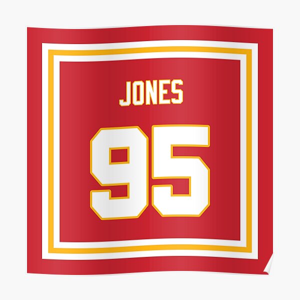 Chris Jones Home Jersey Poster for Sale by designsheaven