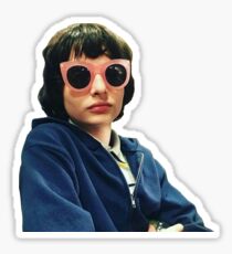 finn wolfhard diva glasses sticker Sticker