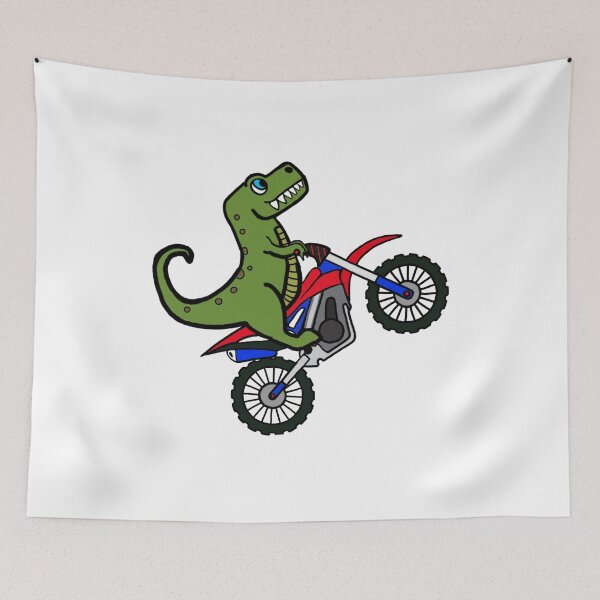 Item preview, Cute T Rex Riding A Dirt Bike designed and sold by GarnersDesigns.