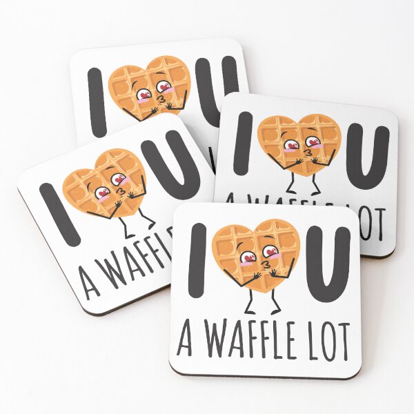 Item preview, I Love You A Waffle Lot Cute Kawaii designed and sold by noteythings.