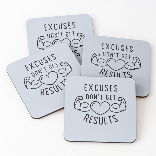 Item preview, Excuses Don't Get Results - Workout Inspirational Success Quote designed and sold by alchemytree.