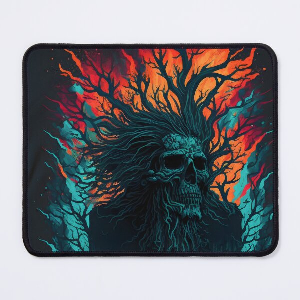 Item preview, Tree Skull illustration designed and sold by Vividy.