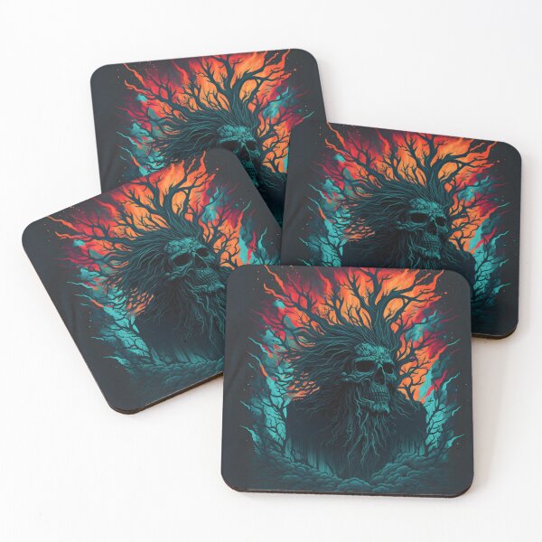 Item preview, Tree Skull illustration designed and sold by Vividy.