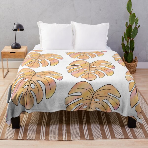 Artikelvorschau, Monstera-Blatt Orange entworfen und verkauft von Enchantress Designs.