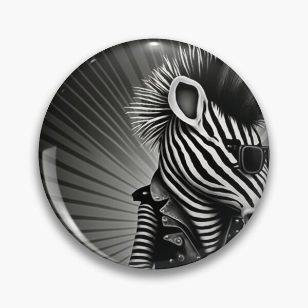 Item preview, Zebra Rockera: the must-have for all rock lovers designed and sold by BeerBot.