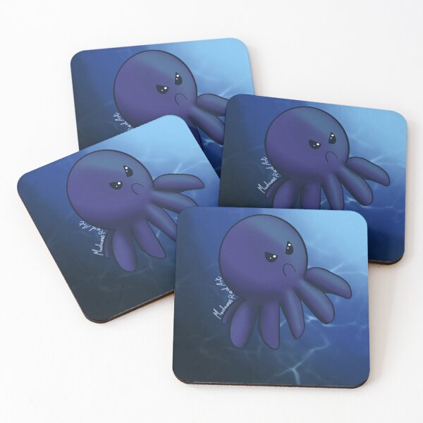 Item preview, Grumpy octopus  designed and sold by MadameRedArt.