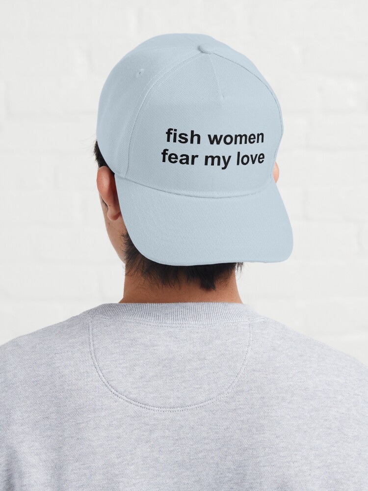 Fish life bass fishing cap adjustable backing hat men and women