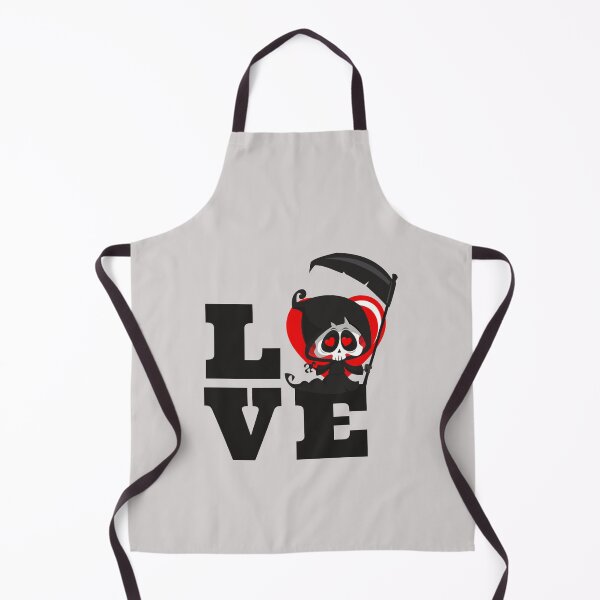 Item preview, Funny Creepy Horror Valentine Scary Grim Reaper L-O-V-E Letters Halloween Lovers designed and sold by GGDesignArt.