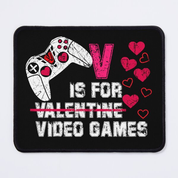Item preview, V Is For Video Games Funny Valentines Day Gamer Boy Men Gift designed and sold by Amindo.