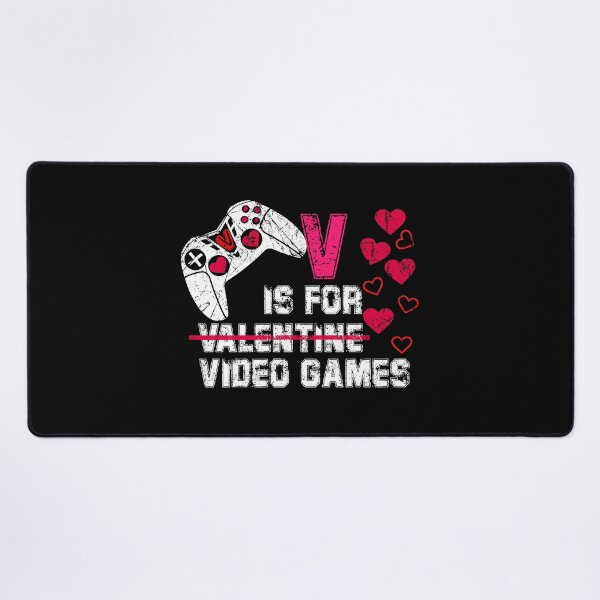 Item preview, V Is For Video Games Funny Valentines Day Gamer Boy Men Gift designed and sold by Amindo.