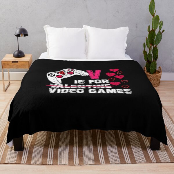 Item preview, V Is For Video Games Funny Valentines Day Gamer Boy Men Gift designed and sold by Amindo.