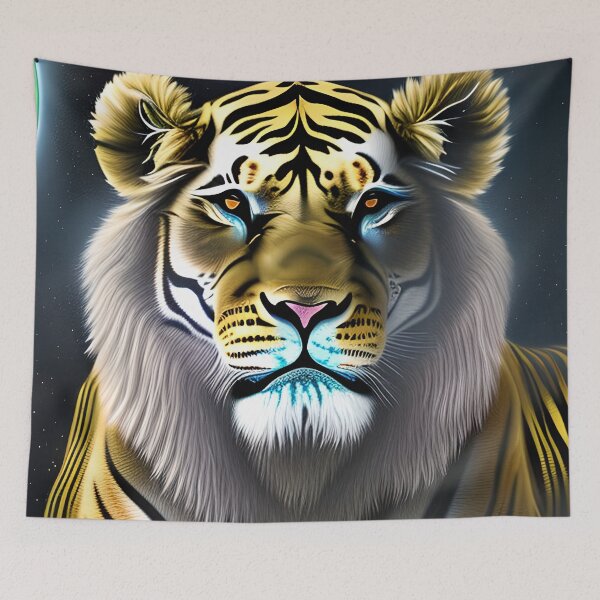 Item preview, Lion tiger artwork designed and sold by Itzjustlife.