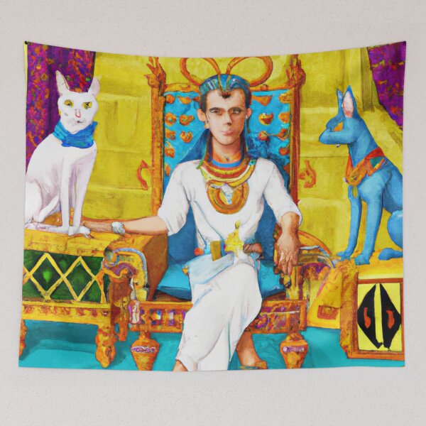 Item preview, Feline Pharaohs: The Purrfect Companions of Ancient Kings designed and sold by CatPaintStore.