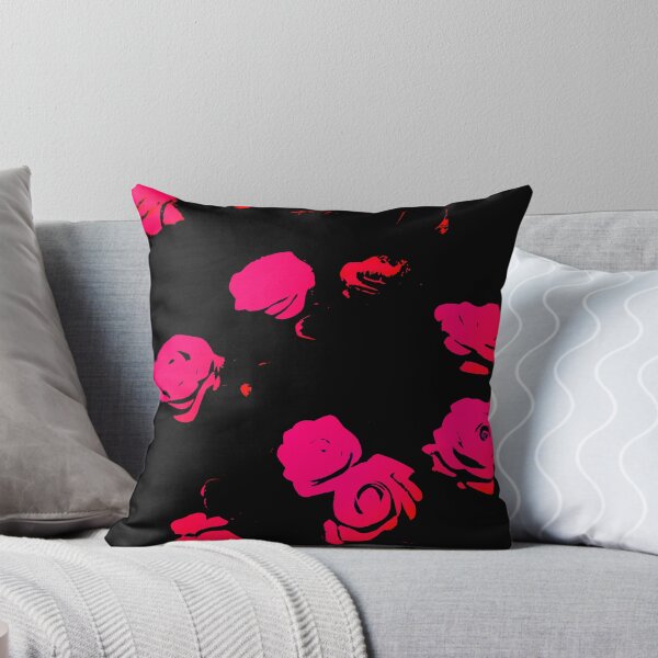 Item preview, Abstract Pink Roses - Black designed and sold by asurtiumgreen.