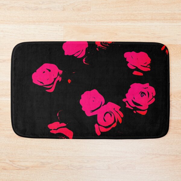 Item preview, Abstract Pink Roses - Black designed and sold by asurtiumgreen.