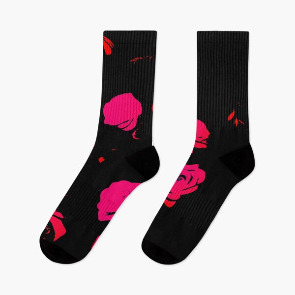 Item preview, Abstract Pink Roses - Black designed and sold by asurtiumgreen.