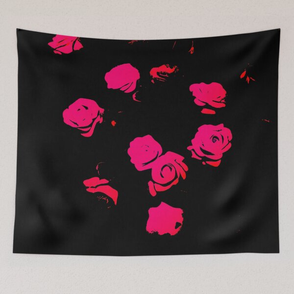 Item preview, Abstract Pink Roses - Black designed and sold by asurtiumgreen.