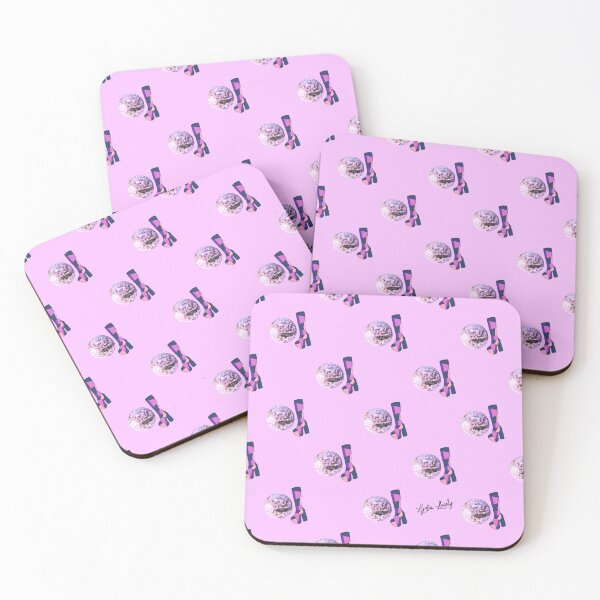 Item preview, Disco & boots Pastel pink- purple background designed and sold by Studio Lydia  Lovely.