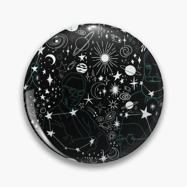 Item preview, The Founders of Behavioral Science Galaxy Seamless Print (Black) designed and sold by abawizard.