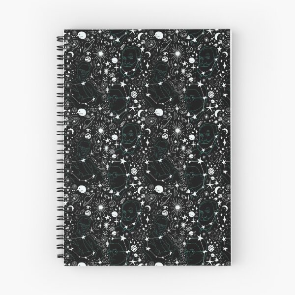 Item preview, The Founders of Behavioral Science Galaxy Seamless Print (Black) designed and sold by abawizard.