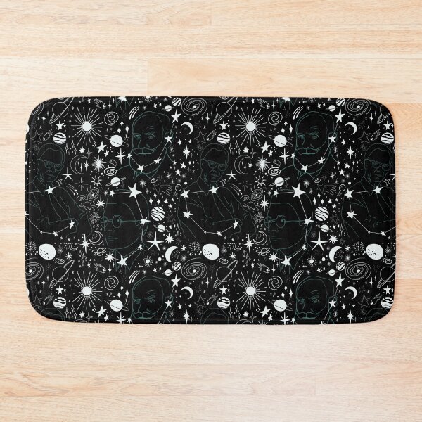 Item preview, The Founders of Behavioral Science Galaxy Seamless Print (Black) designed and sold by abawizard.