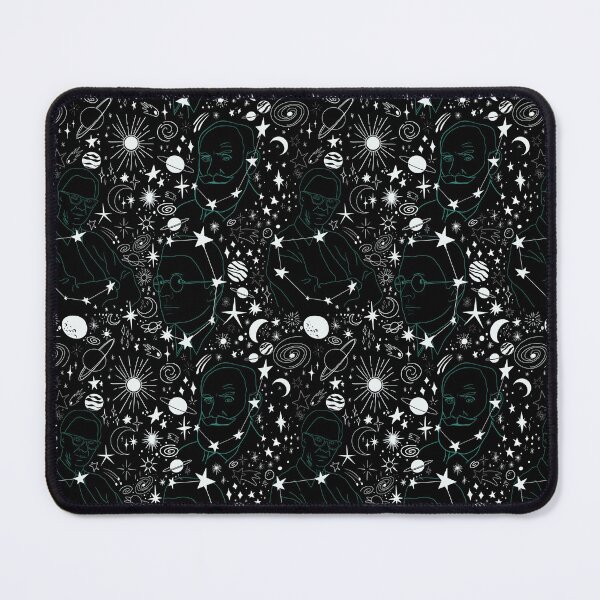 Item preview, The Founders of Behavioral Science Galaxy Seamless Print (Black) designed and sold by abawizard.