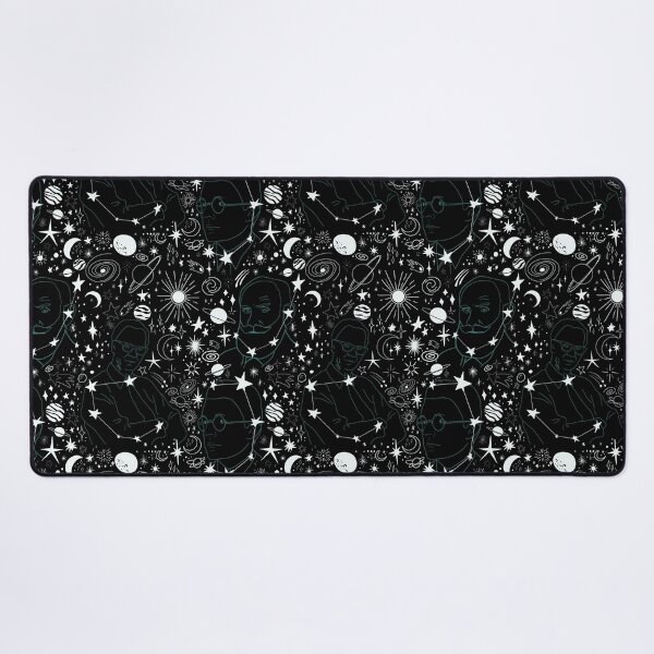 Item preview, The Founders of Behavioral Science Galaxy Seamless Print (Black) designed and sold by abawizard.