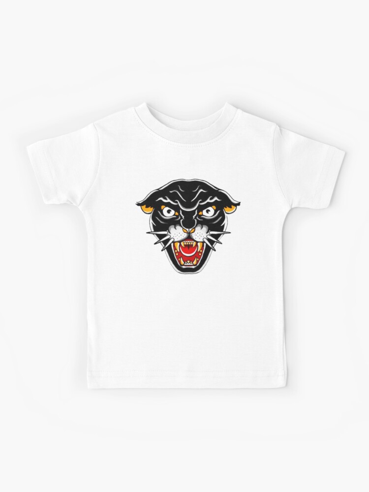 Printed T-shirt - White/Black Panther - Kids